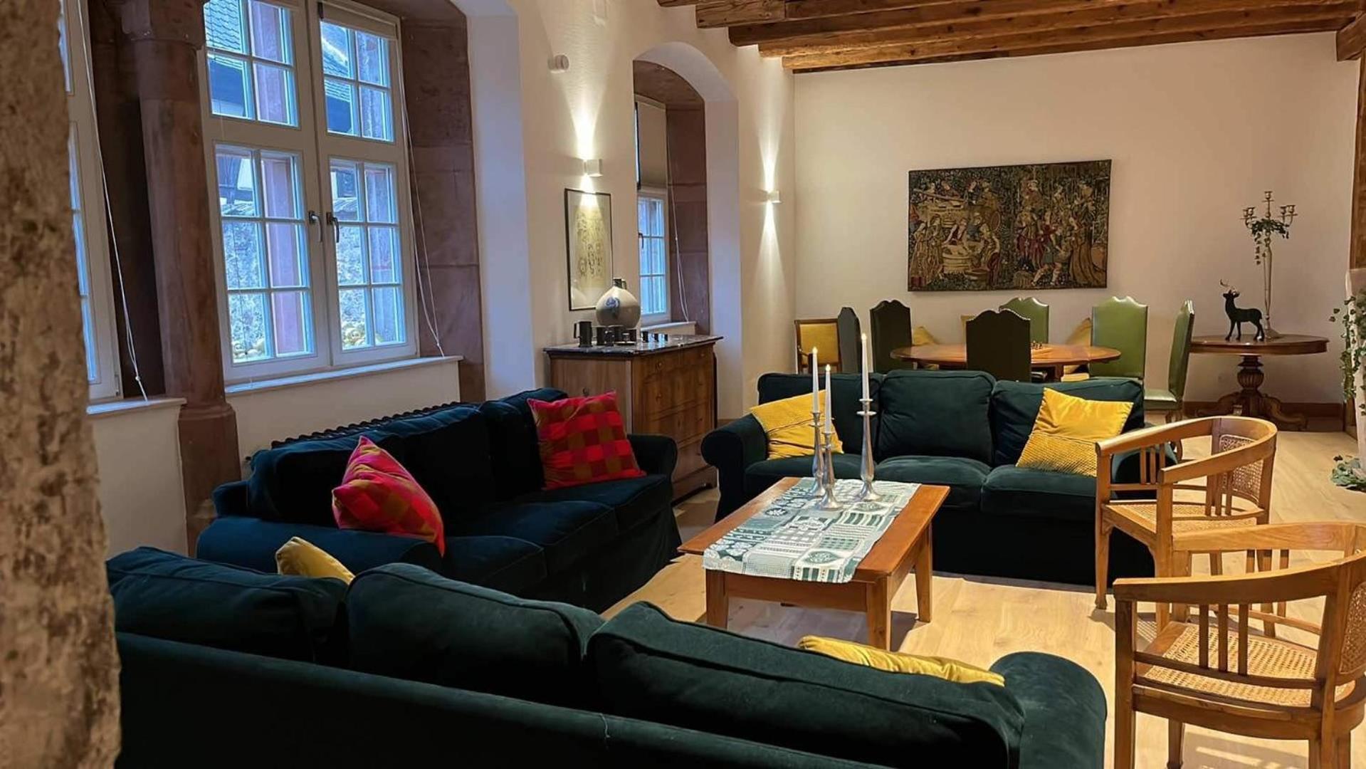 Domaine La Cour Des Nobles - Demeure, Maison Et Appartements Au Coeur De Рикевир Экстерьер фото